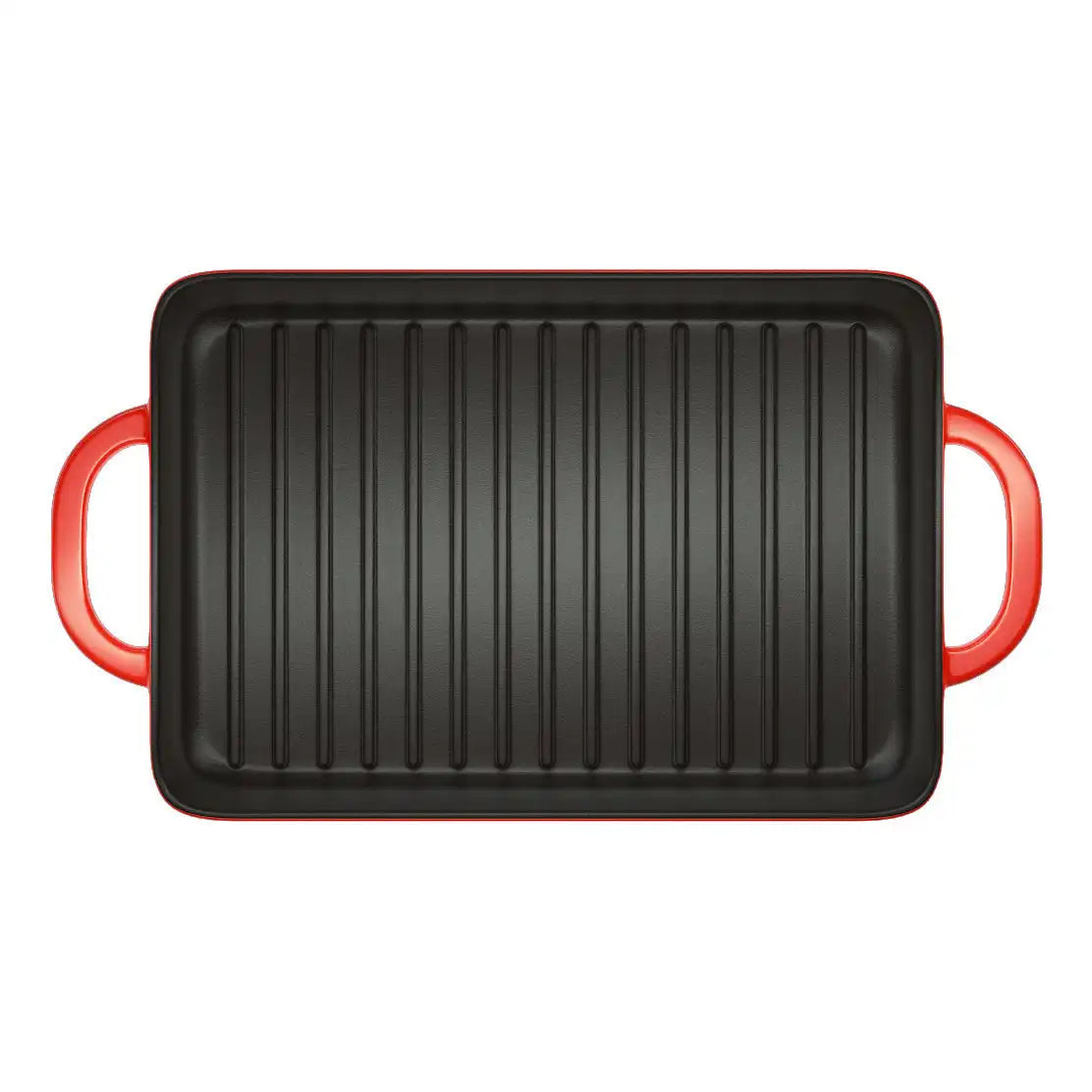 Enameled Cast Iron 12.5 x 8 Inch Grill Pan