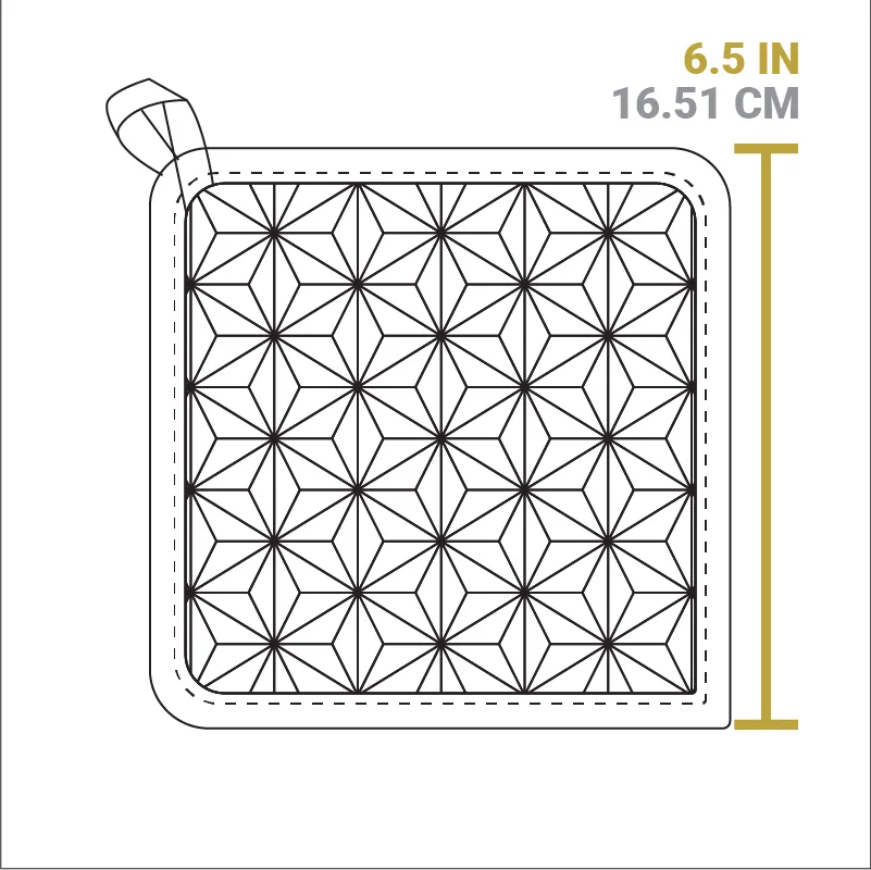 Silicone and Fabric Potholder