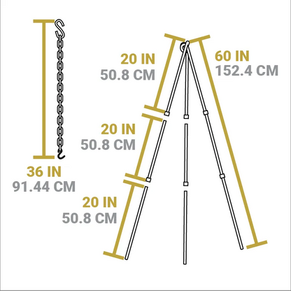 Adjustable Camp Tripod
