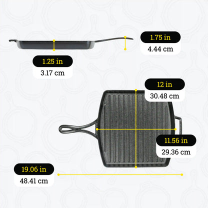 Blacklock 12 Inch Lightweight Cast Iron Grill Pan