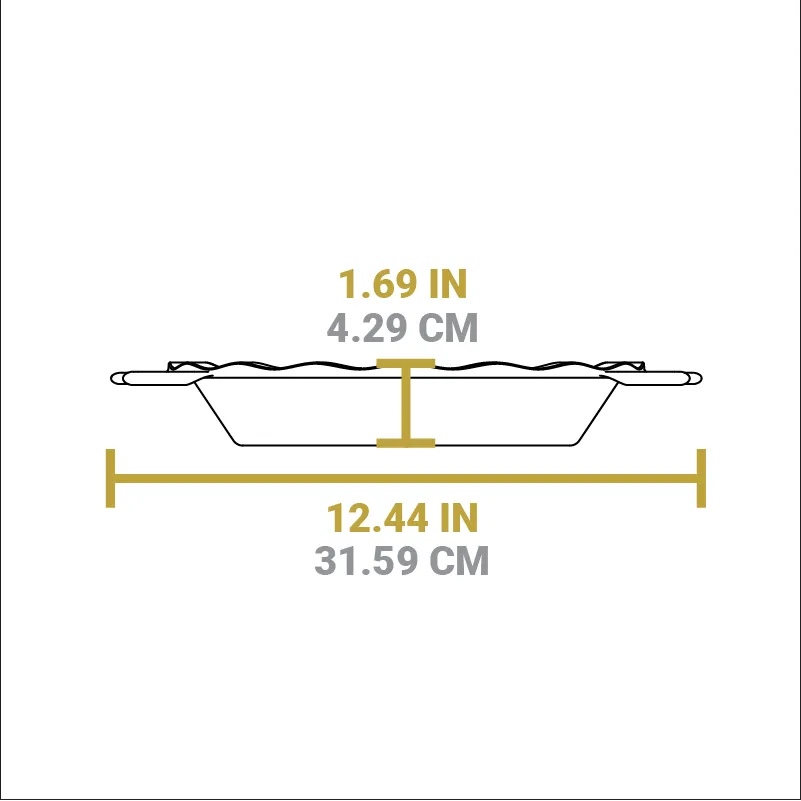 9 Inch Seasoned Cast Iron Pie Pan