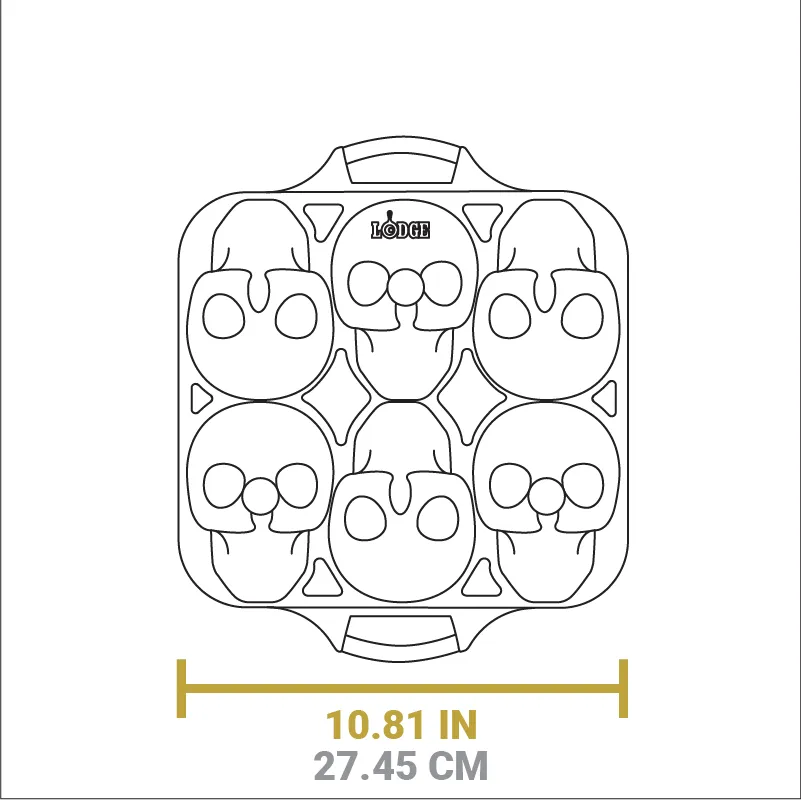 Skull Mini Cake Pan