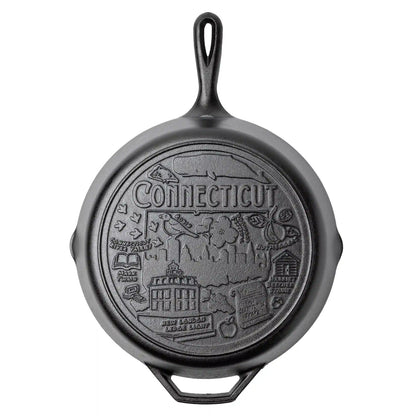 American Road Trip: 12 Inch Seasoned Cast Iron Skillet, Connecticut