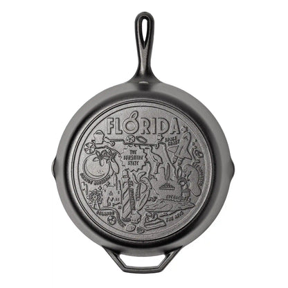 American Road Trip: 12 Inch Seasoned Cast Iron Skillet, Florida