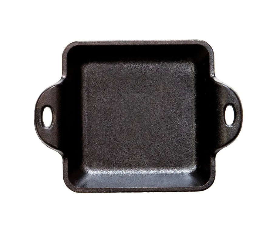 Heat-Treated 10 Ounce Square Cast Iron Mini Server 