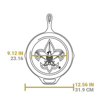 12 Inch Cast Iron Scouts Skillet 