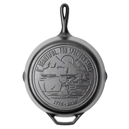 Lodge 12 Inch Seasoned Cast Iron Skillet, Spacious Skies