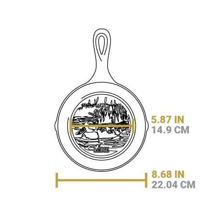 Wildlife Series™ 8 Inch Cast Iron Duck Skillet