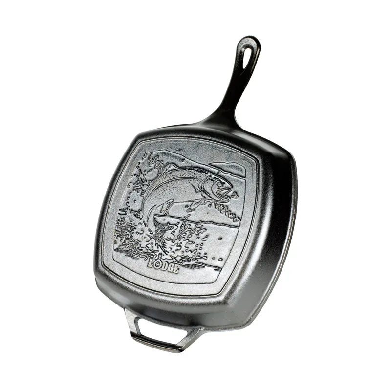 Wildlife Square Grill Pan with Fish