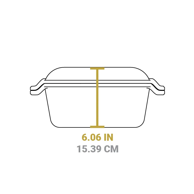 Chef Collection 6 Quart Double Dutch Oven