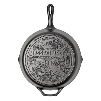 American Road Trip: 12 Inch Seasoned Cast Iron Skillet, Massachusetts