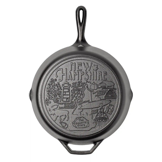 American Road Trip: 12 Inch Seasoned Cast Iron Skillet, New Hampshire