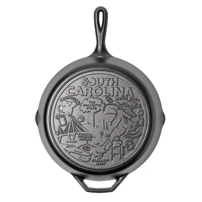 American Road Trip: 12 Inch Seasoned Cast Iron Skillet, South Carolina