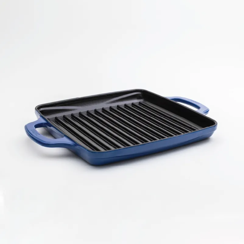 USA Enamel 11 Inch Enameled Cast Iron Grill Pan