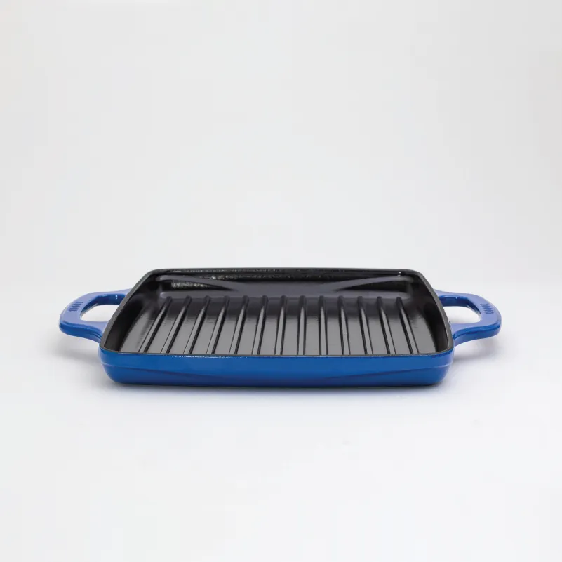 USA Enamel 11 Inch Enameled Cast Iron Grill Pan