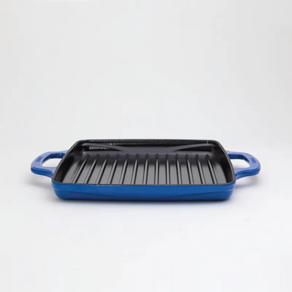 USA Enamel 11 Inch Enameled Cast Iron Grill Pan