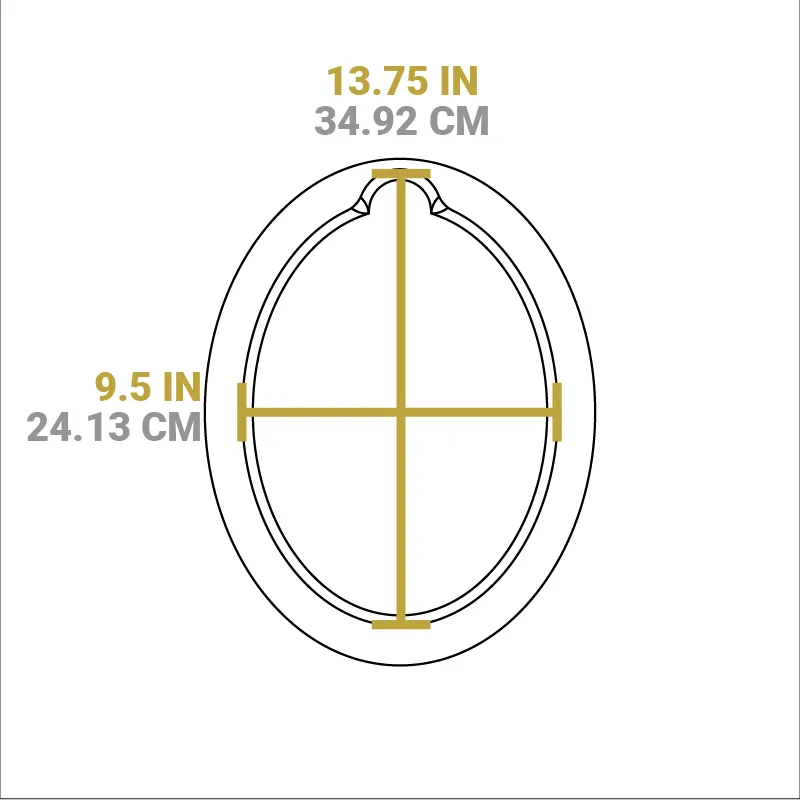 13.25 Inch Jumbo Oval Walnut Wood Underliner