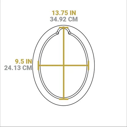 13.25 Inch Jumbo Oval Walnut Wood Underliner