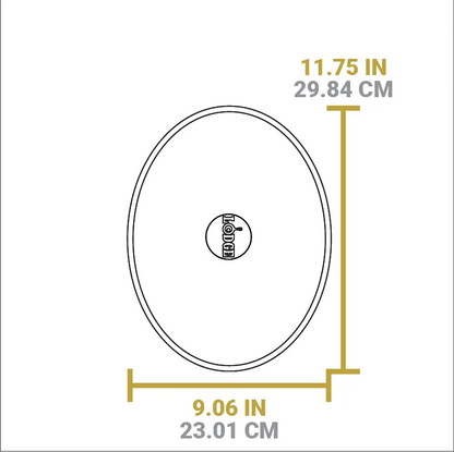 Oval Wood Underliner
