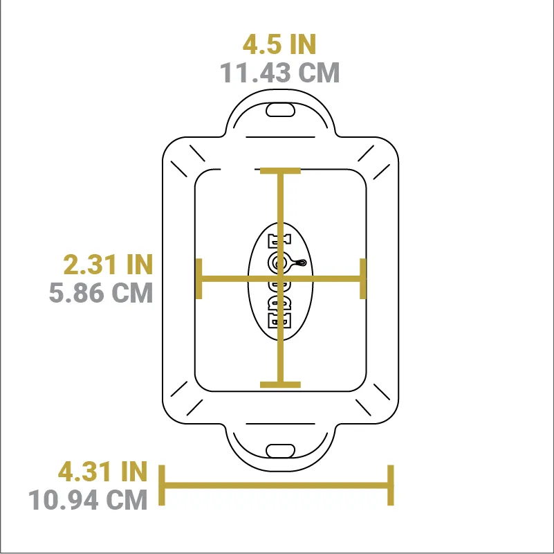 Heat-Treated Rectangular Cast Iron Mini Server 