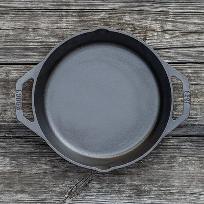 Cast Iron Dual-Handle Pan