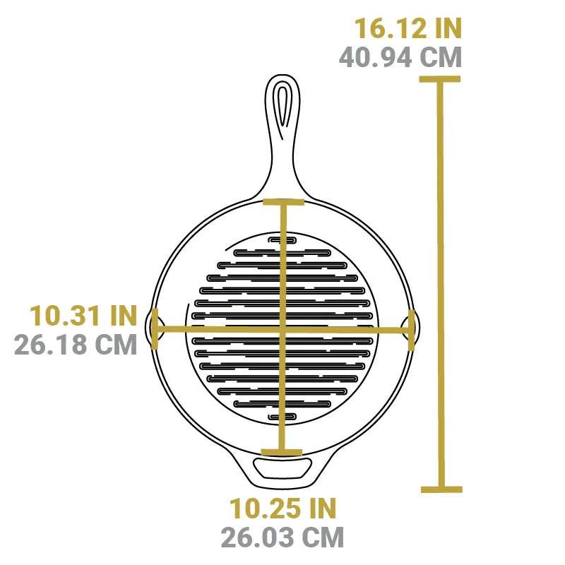 Round Cast Iron Grill Pan